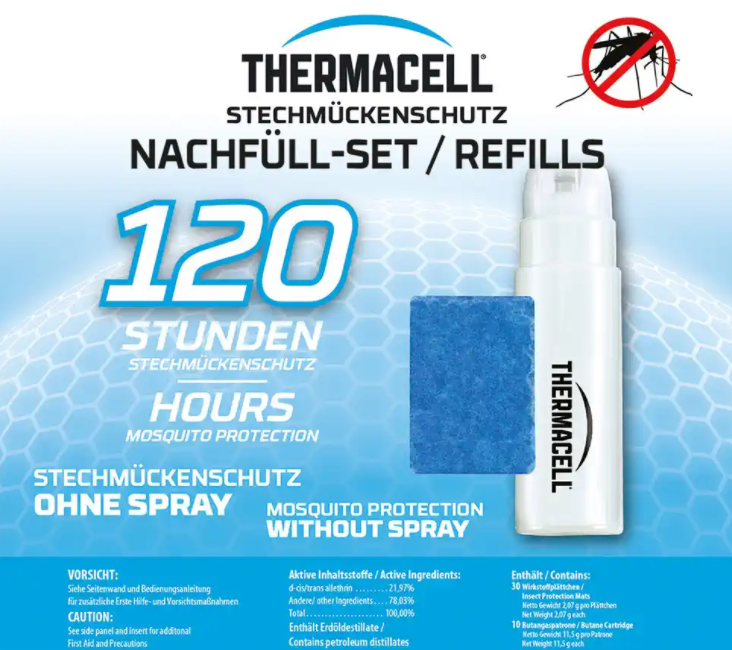 Thermacell® Nachfüllpack für Mückenabwehrgerät 120 Std.