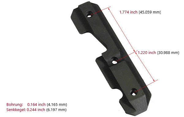 UTG AK47 Steel Dovetail Side Plate - AK Seitenschiene